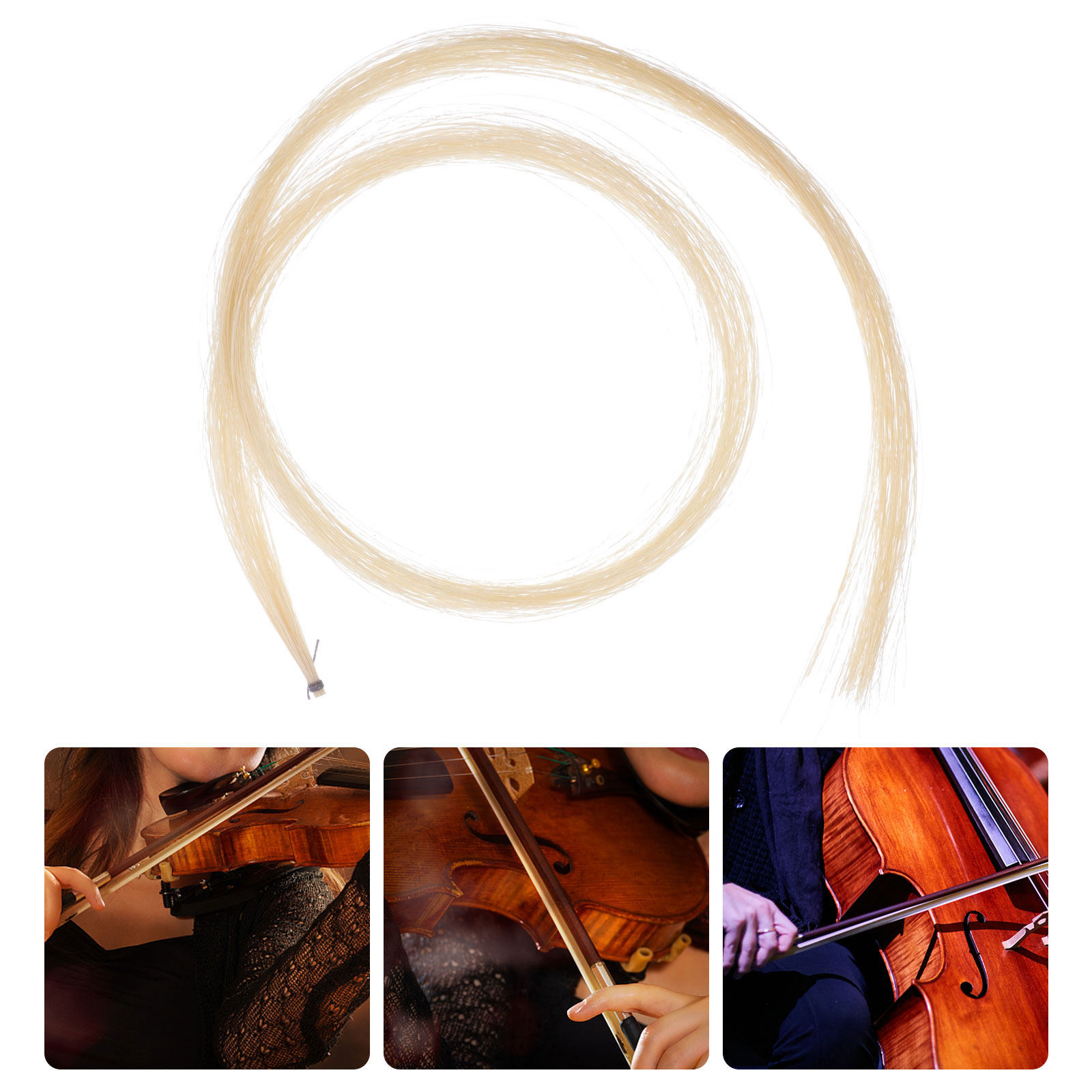 Musical Instrument In Orchestra - 2Sets Bow Hair Horse Hair Violin
