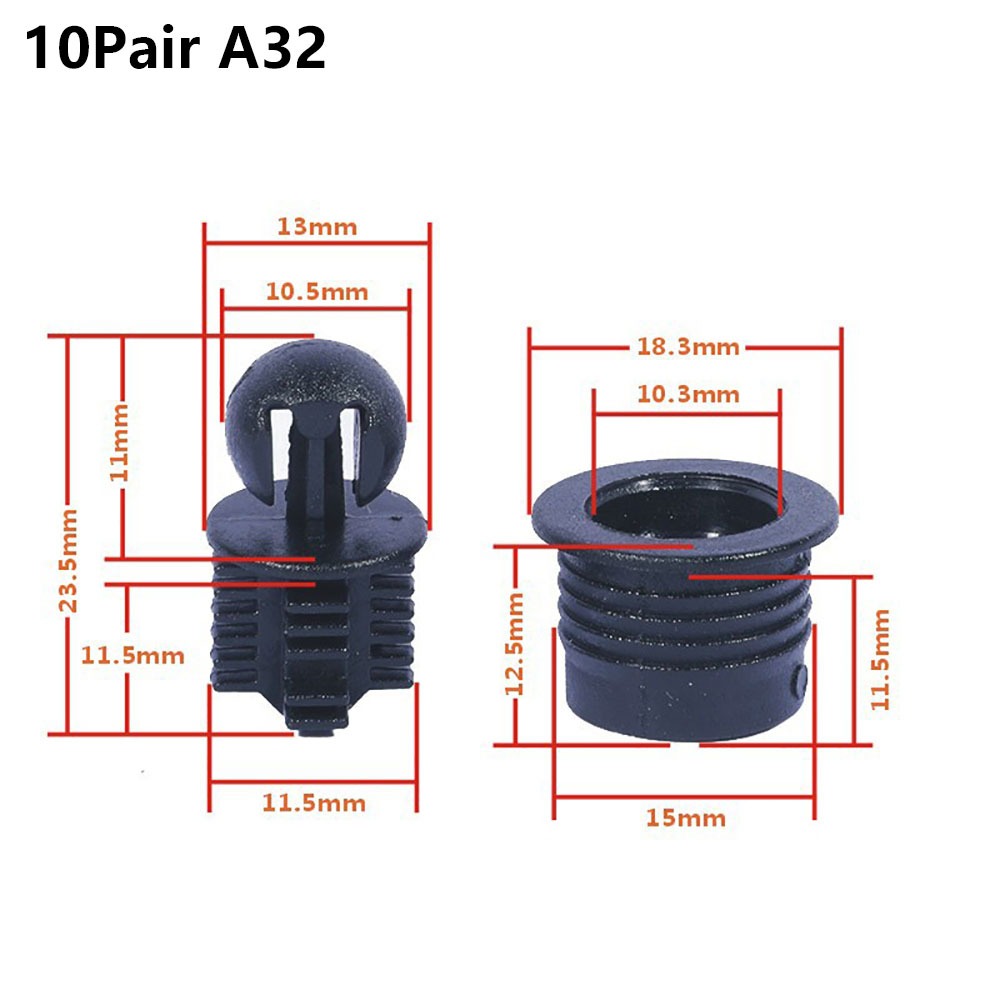 Musical Instrument Diy - 10Pairs Screw Clip Speaker Grill Pegs