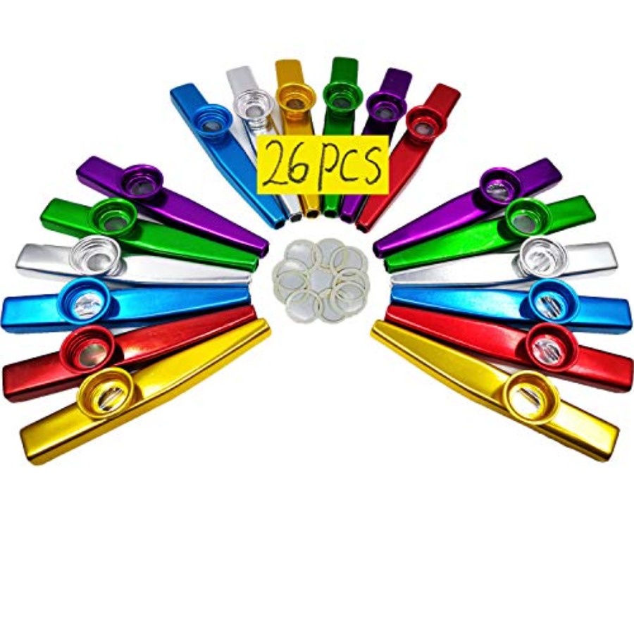 Violin Musical Instrument - 26Pcs Metal Kazoos With 20Pcs Kazoo