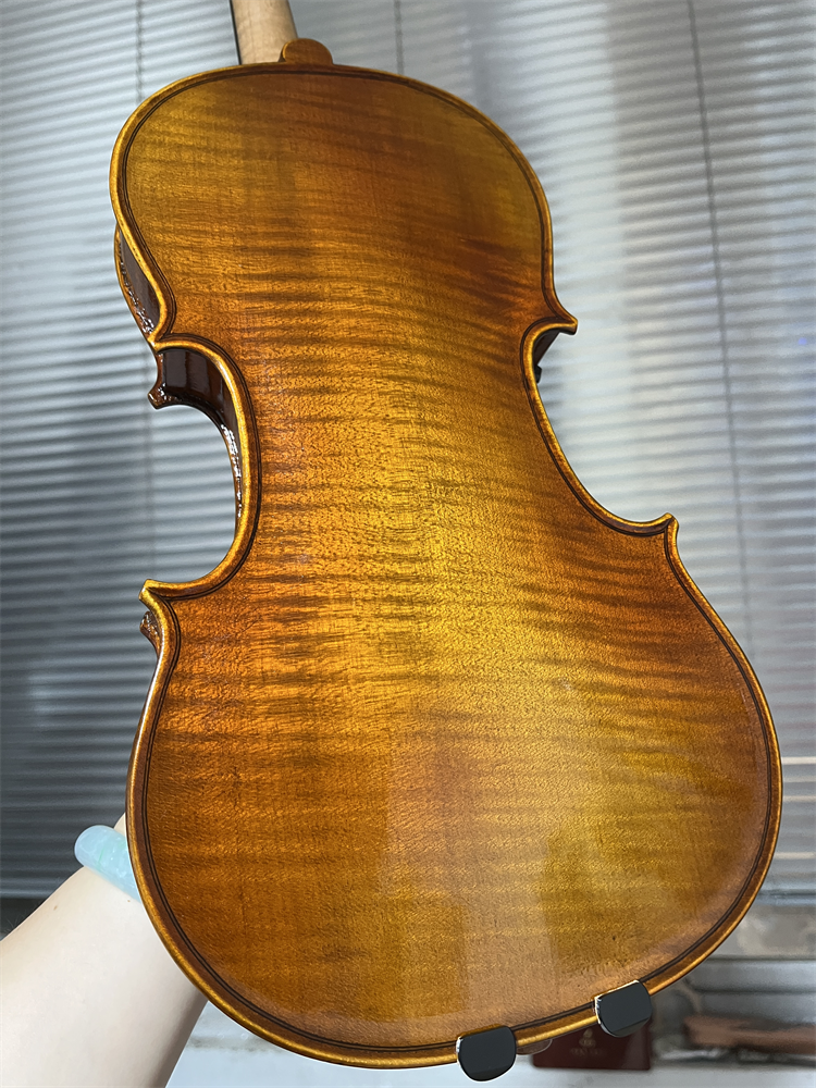 Violin Musical Instrument - Lady Use One-Piece Back Wood Hand