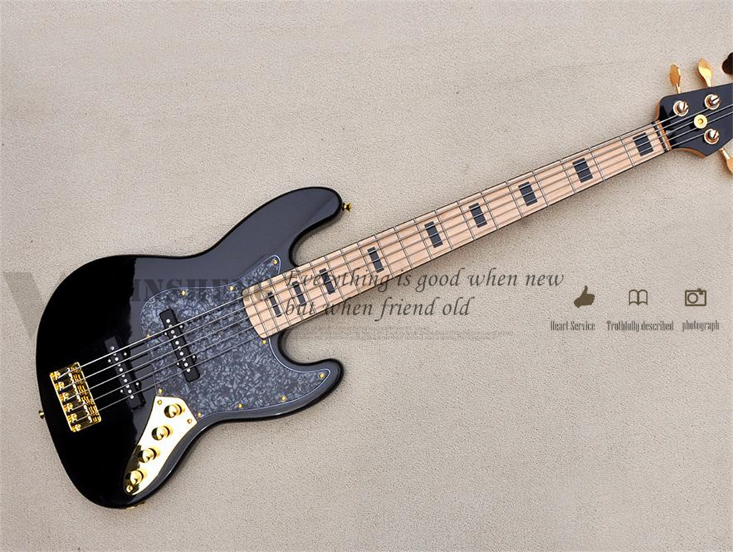 5 Strings Bass Guitar Jaz Blac - огляд і ціна Bass Guitar Fretless