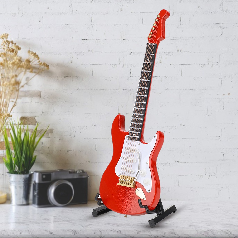 Miniature Red Electric Guitar  - огляд і ціна Musical Instrument With A