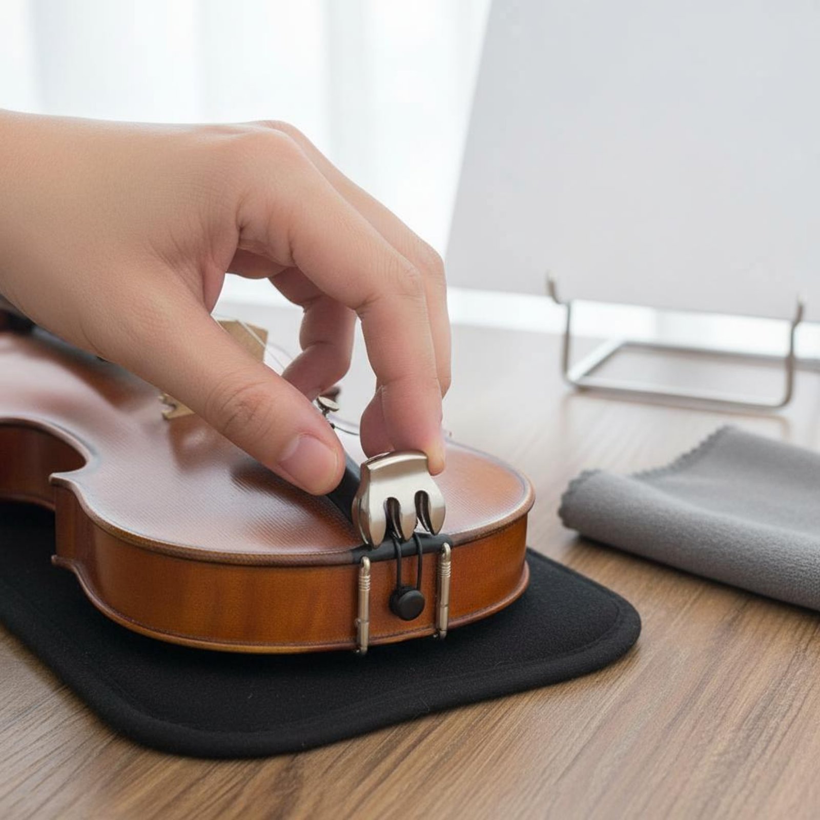 Metal Violin Mute Reduces Volu - огляд і ціна Violin Musical Instrument