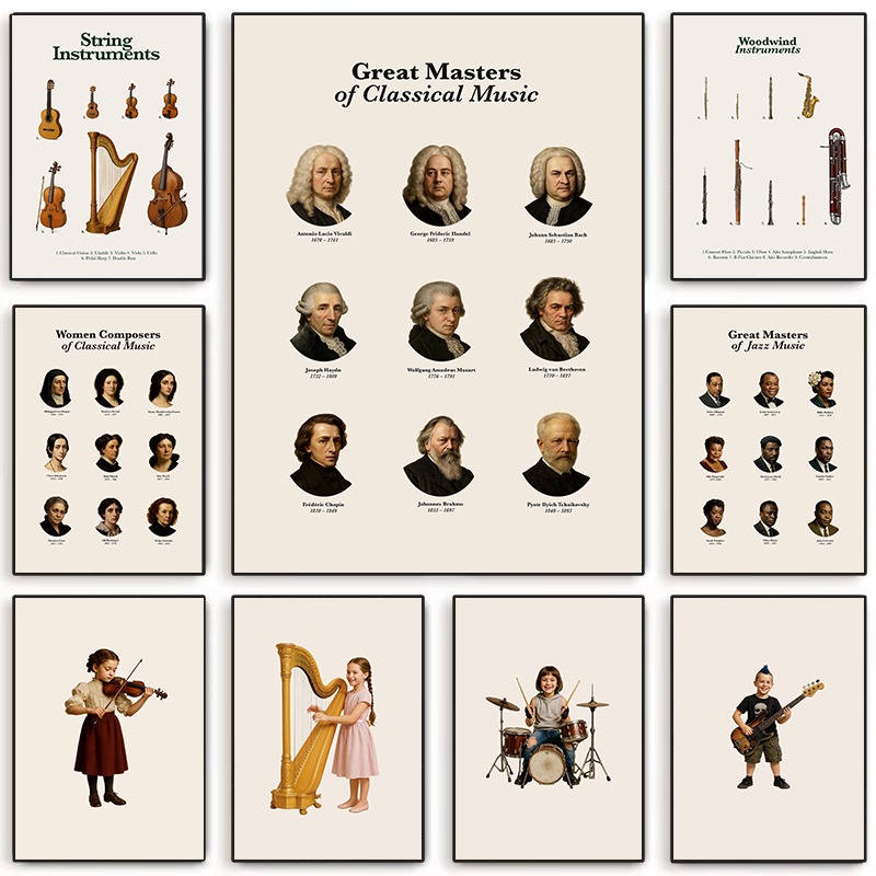 Punk Rock Baroque Kids Music P - огляд і ціна Musical Instrument In Orchestra