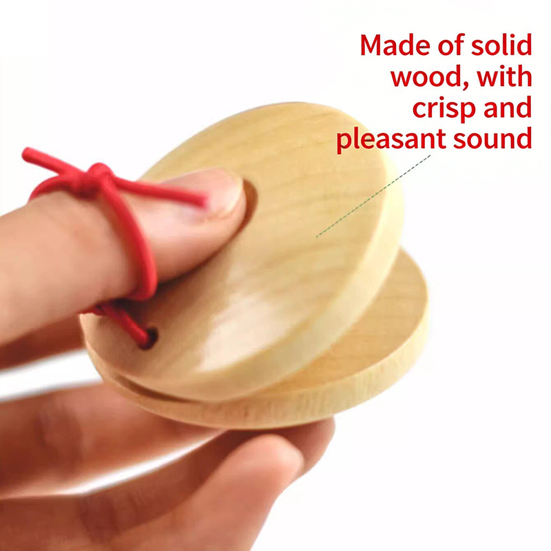 1PCS Wooden Castanets Wood Per - огляд і ціна Castanet Flamenco