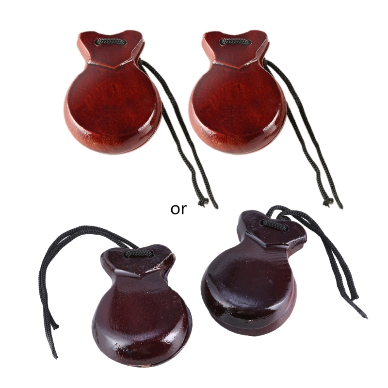 2 Pcs Wood Spanish Castanets F - огляд і ціна Castanet Flamenco
