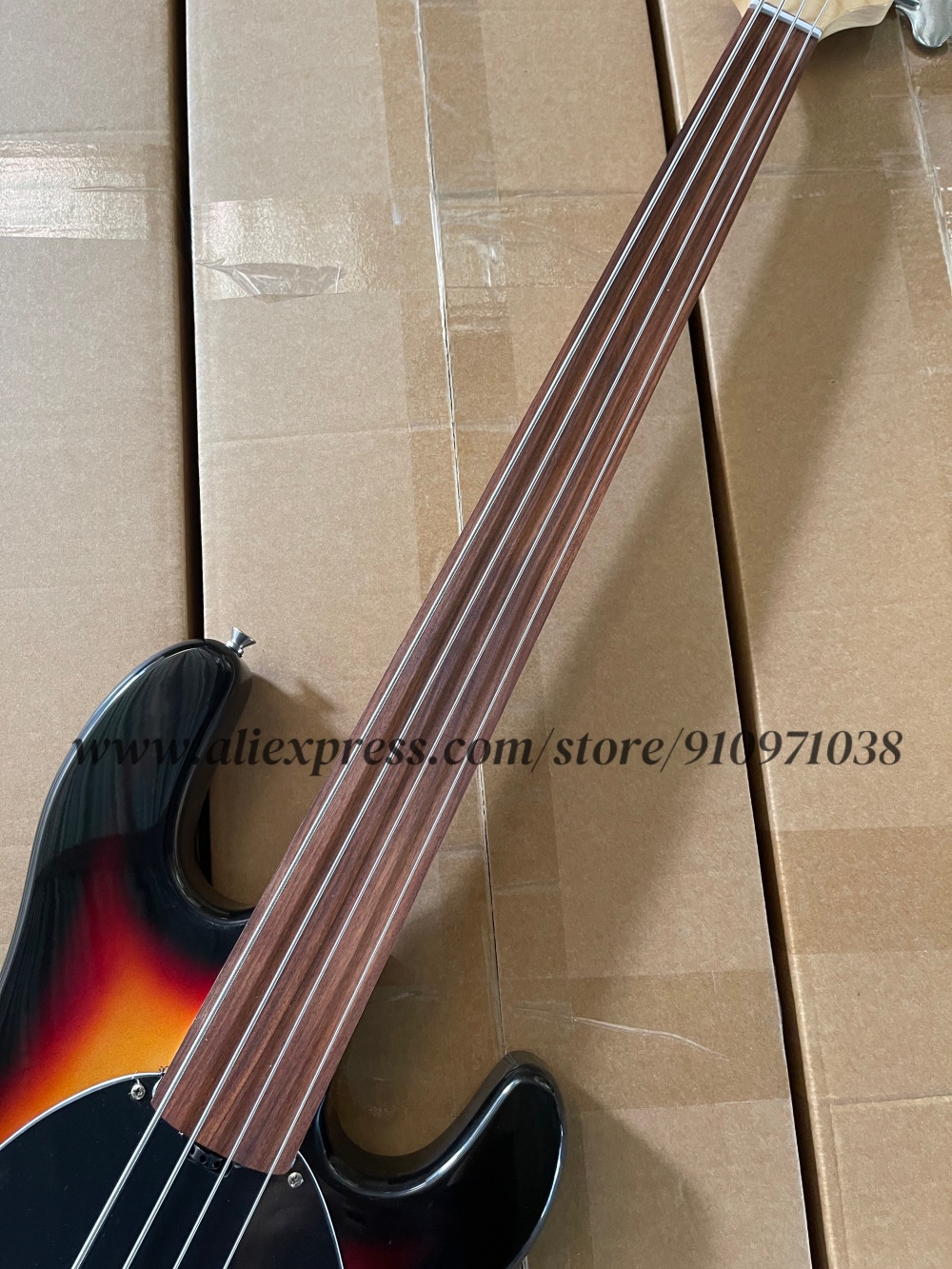 Sunset bass, 4 string bass, fi - огляд і ціна Bass Guitar Fretless