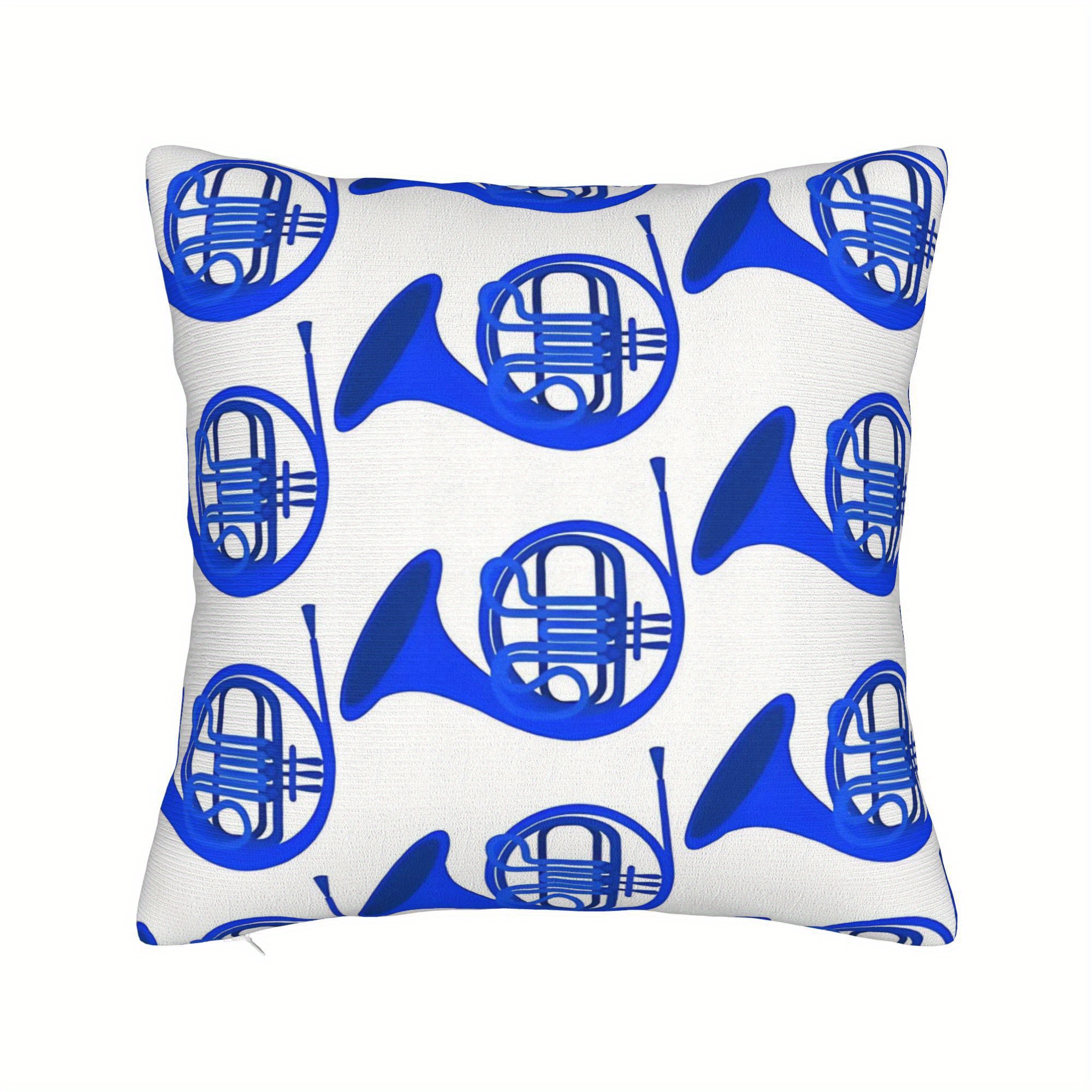 1pc Blue French Horn Pillow Co - огляд і ціна Musical Instrument French