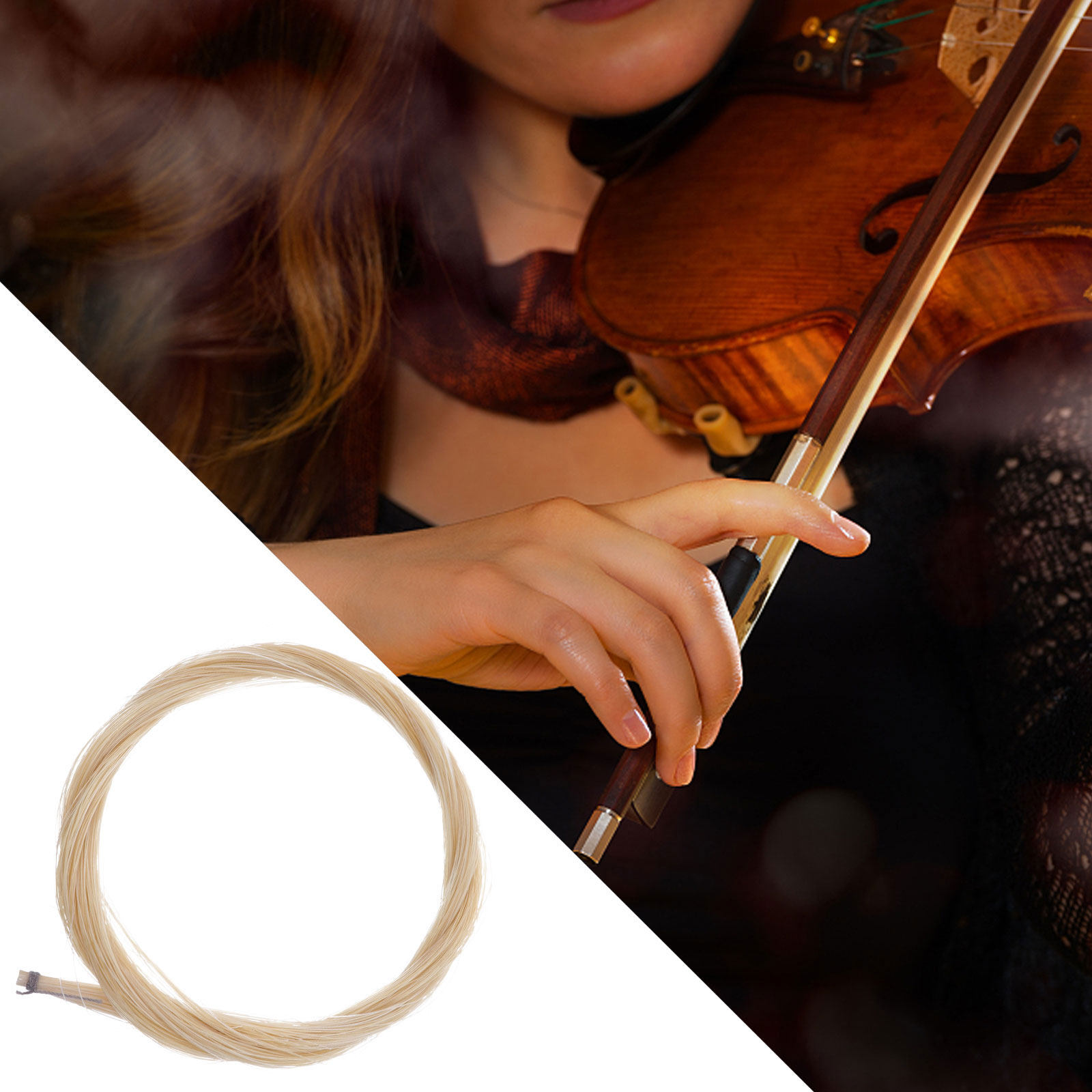 2Sets Bow Hair Horse Hair Viol - огляд і ціна Musical Instrument In Orchestra