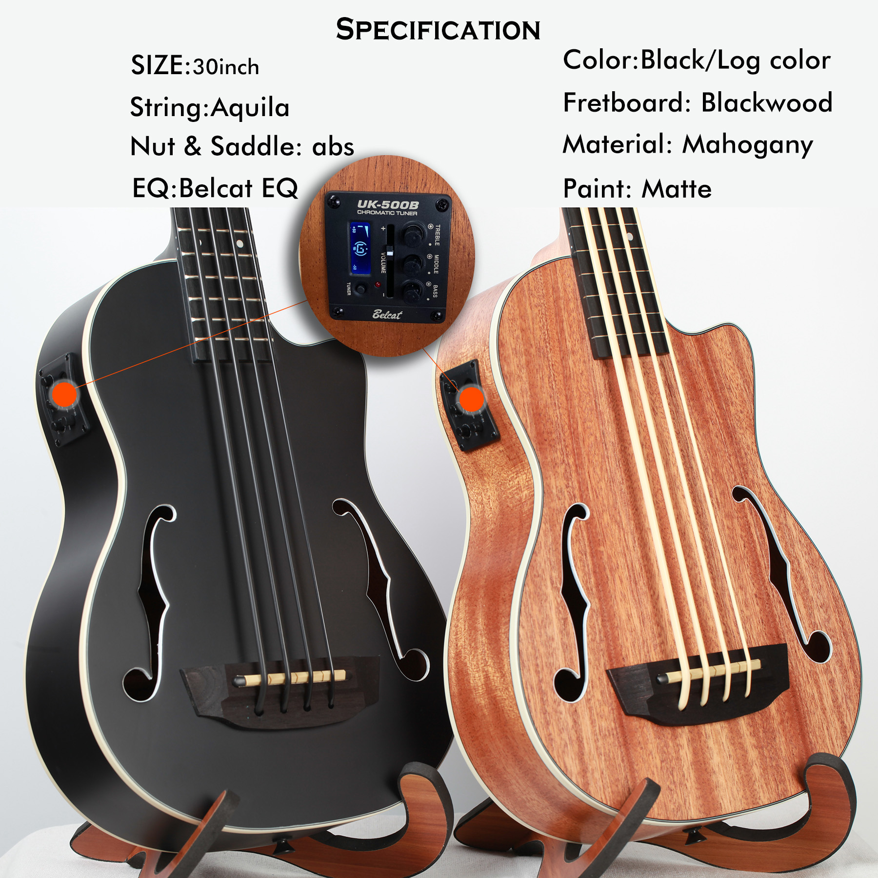 INITER 30 inches fretless/fret - огляд і ціна Bass Guitar Fretless