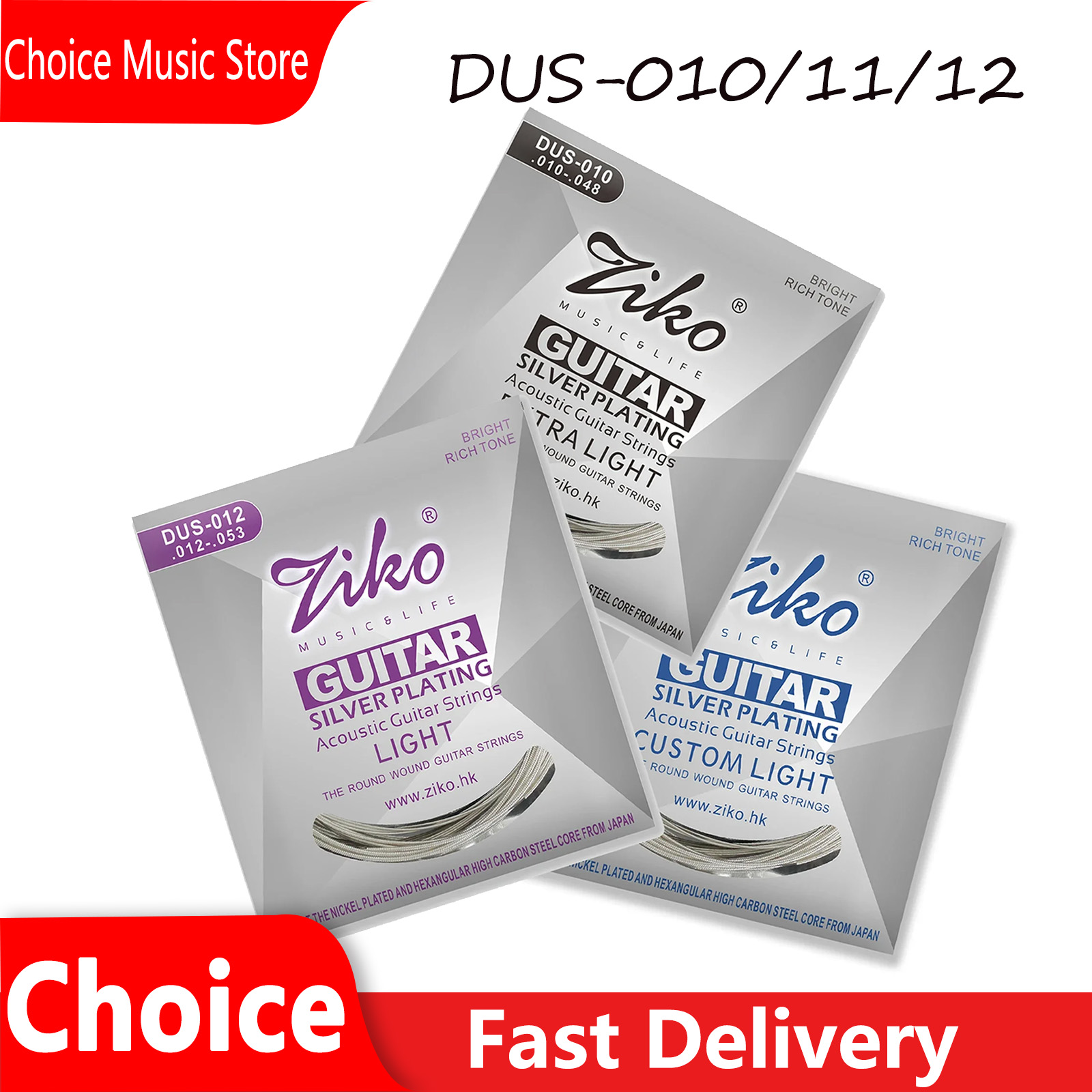 Ziko Acoustic Guitar Strings S - огляд і ціна Musical Instrument Strings