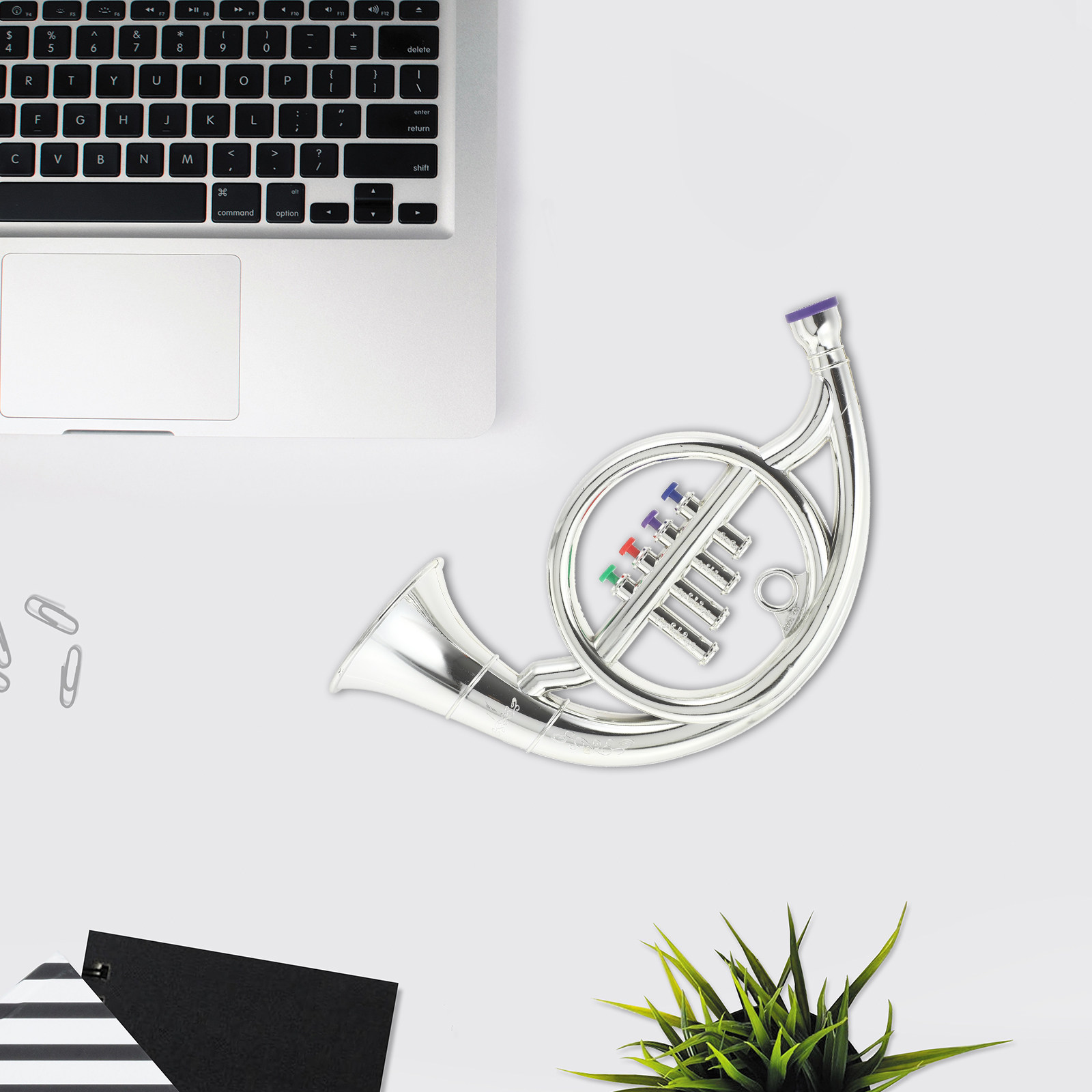 1Pcs French Horn Simulated Per - огляд і ціна Musical Instrument French