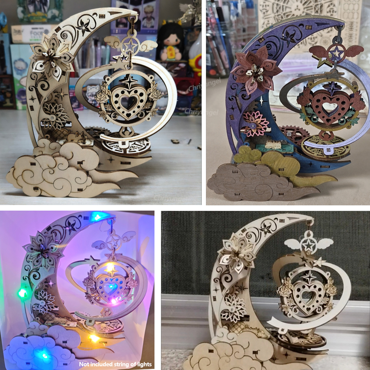 3D Wooden Puzzle Moon Star Mod - огляд і ціна Musical Instrument Diy