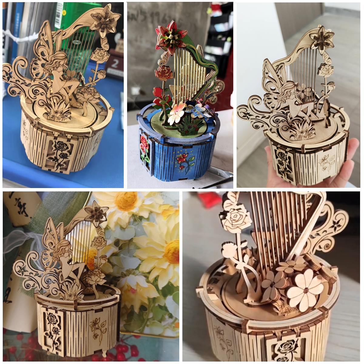 3D Wooden Puzzle Moon Star Mod - огляд і ціна Musical Instrument Diy