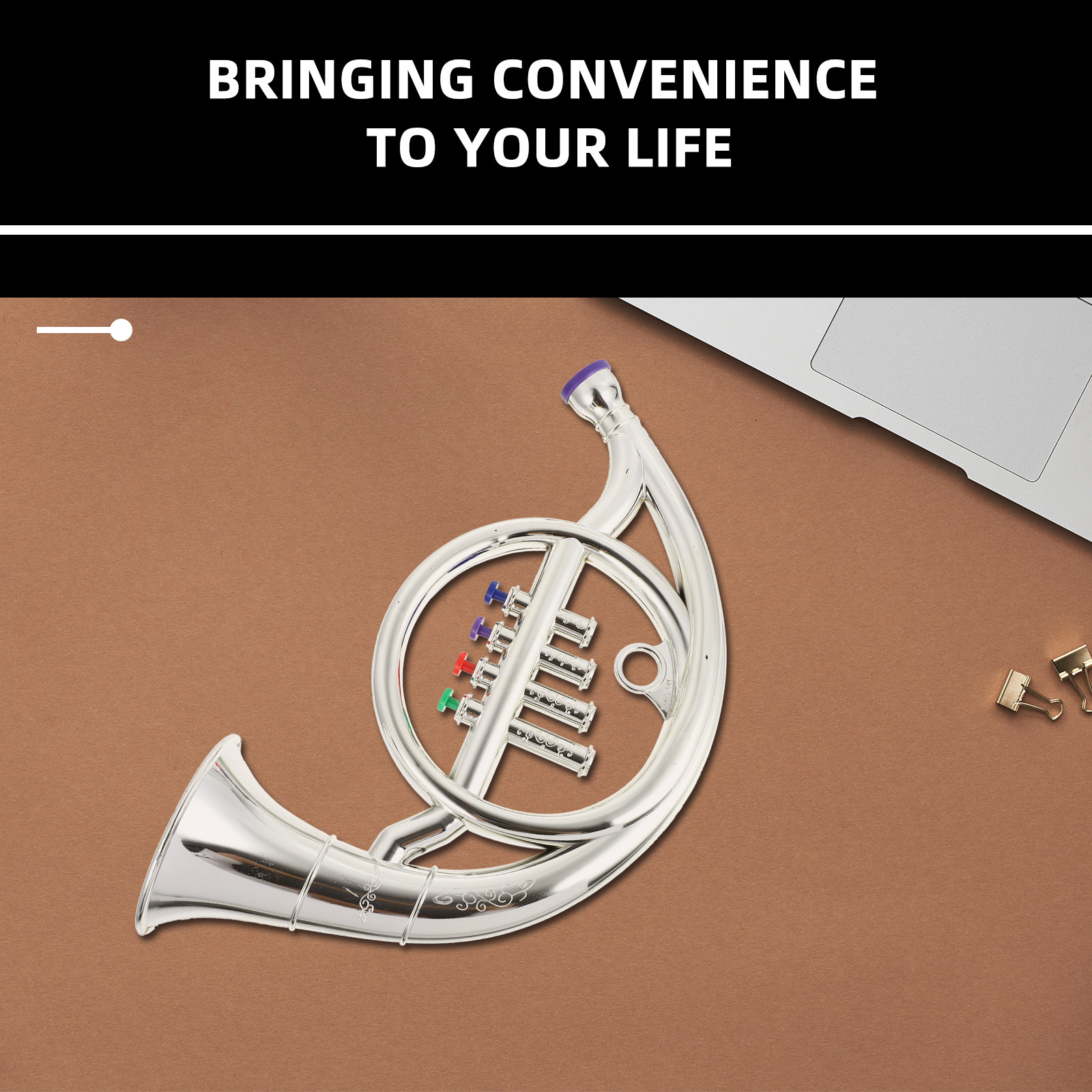 1Pcs Four-Valve French Horn De - огляд і ціна Musical Instrument French