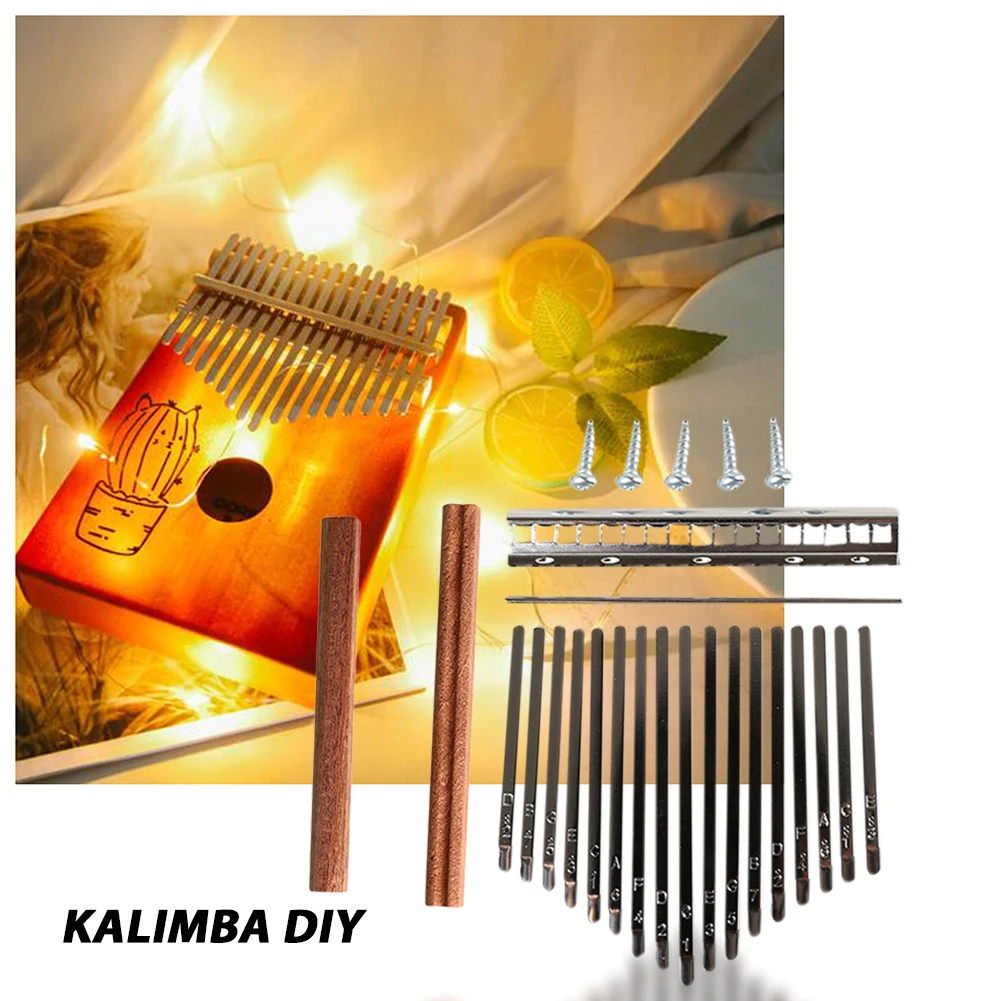 DIY 17 Tone Kalimba Keys Tines - огляд і ціна Musical Instrument Diy