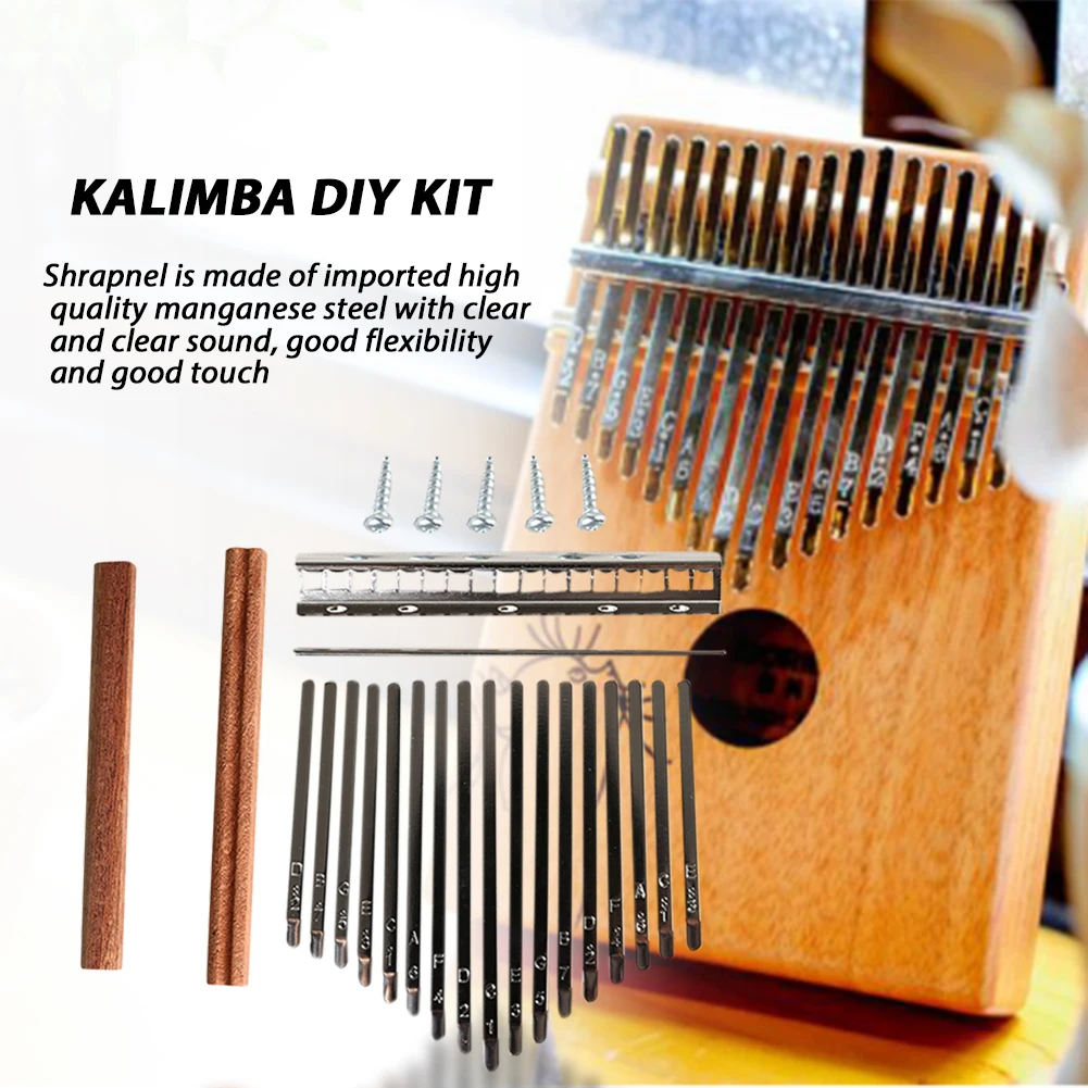 DIY 17 Tone Kalimba Keys Tines - огляд і ціна Musical Instrument Diy