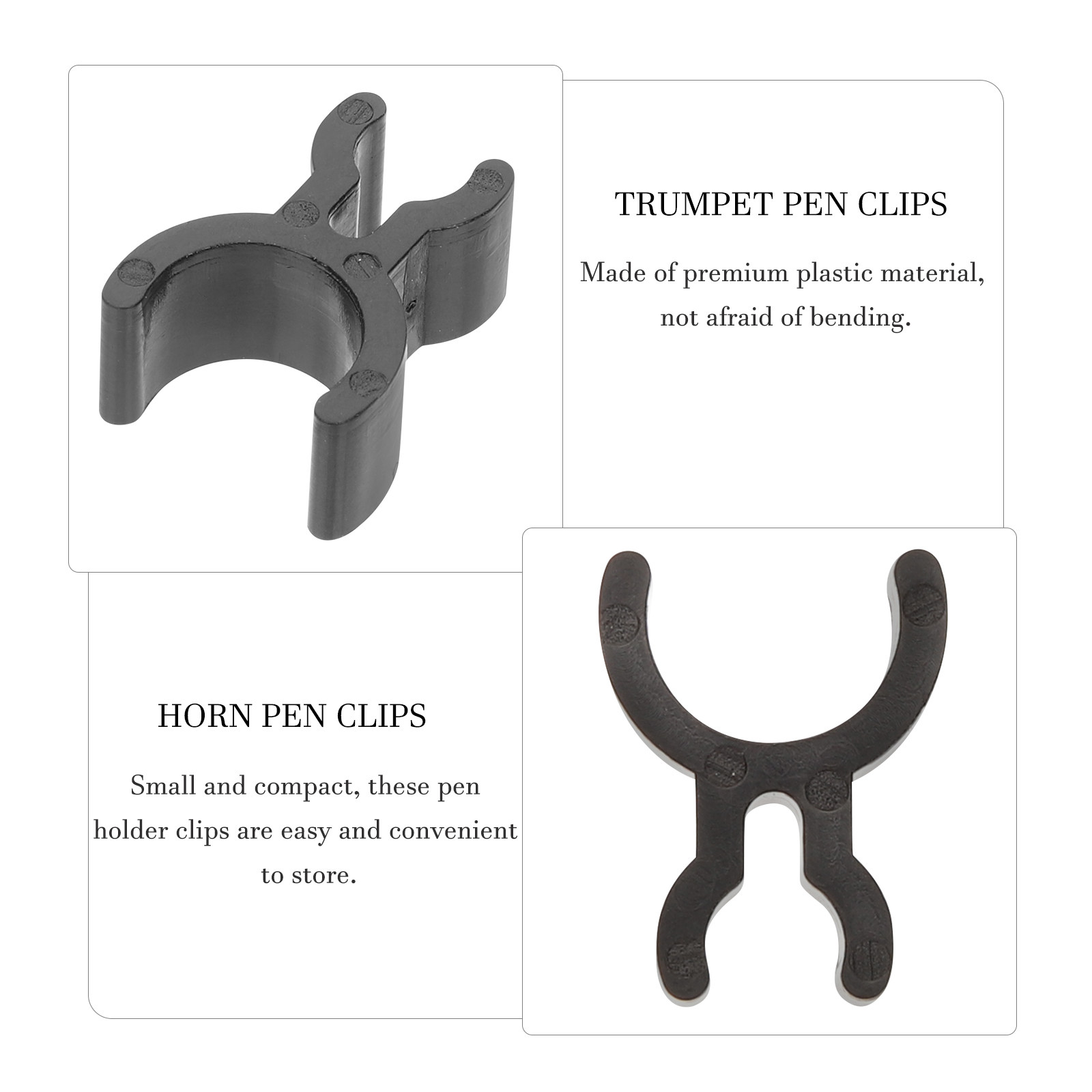 3Pcs Trumpet Pen Clips Holder  - огляд і ціна Musical Instrument French