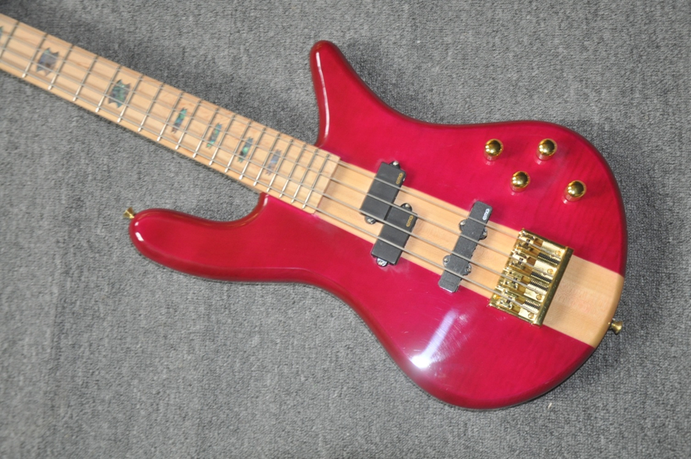Pink 4 Strings Electric Bass G - огляд і ціна Bass Guitar Fretless